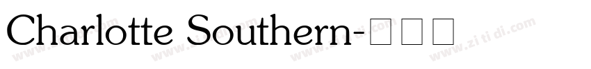 Charlotte Southern字体转换